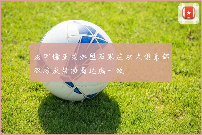 龙宇壕正式加盟石家庄功夫俱乐部双方友好协商达成一致