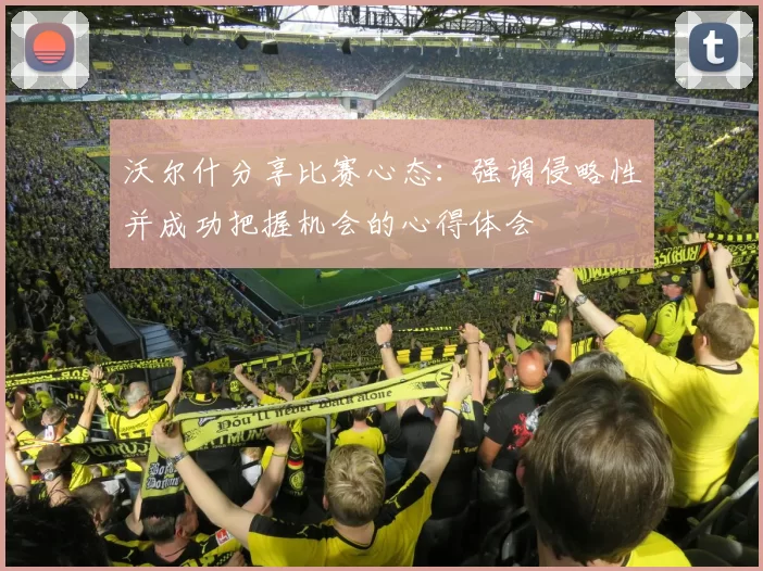 沃尔什分享比赛心态：强调侵略性并成功把握机会的心得体会